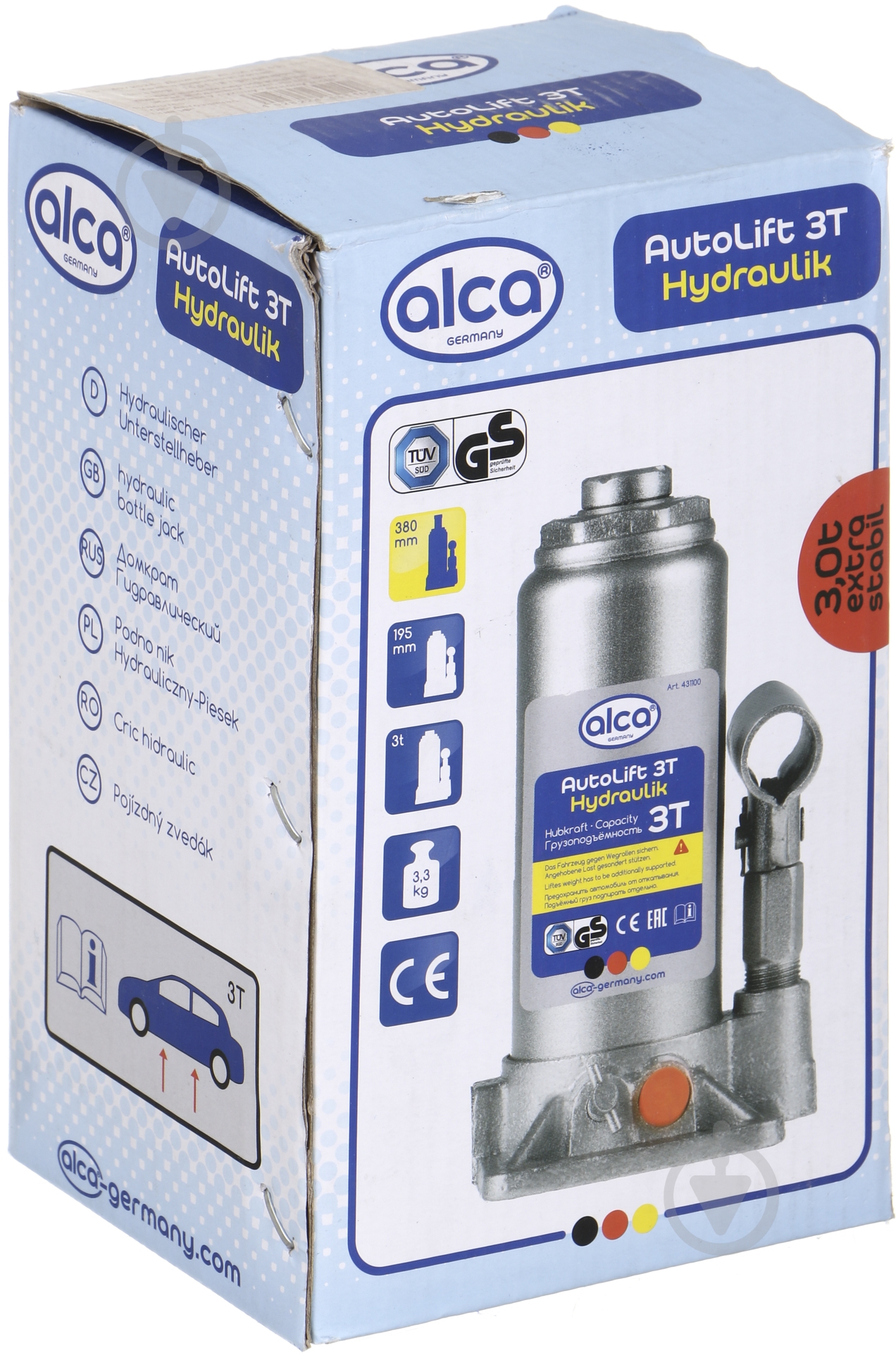 Домкрат гидравлический Alca 3 т - фото 4 Домкрат гидравлический Alca 3 т - фото 4