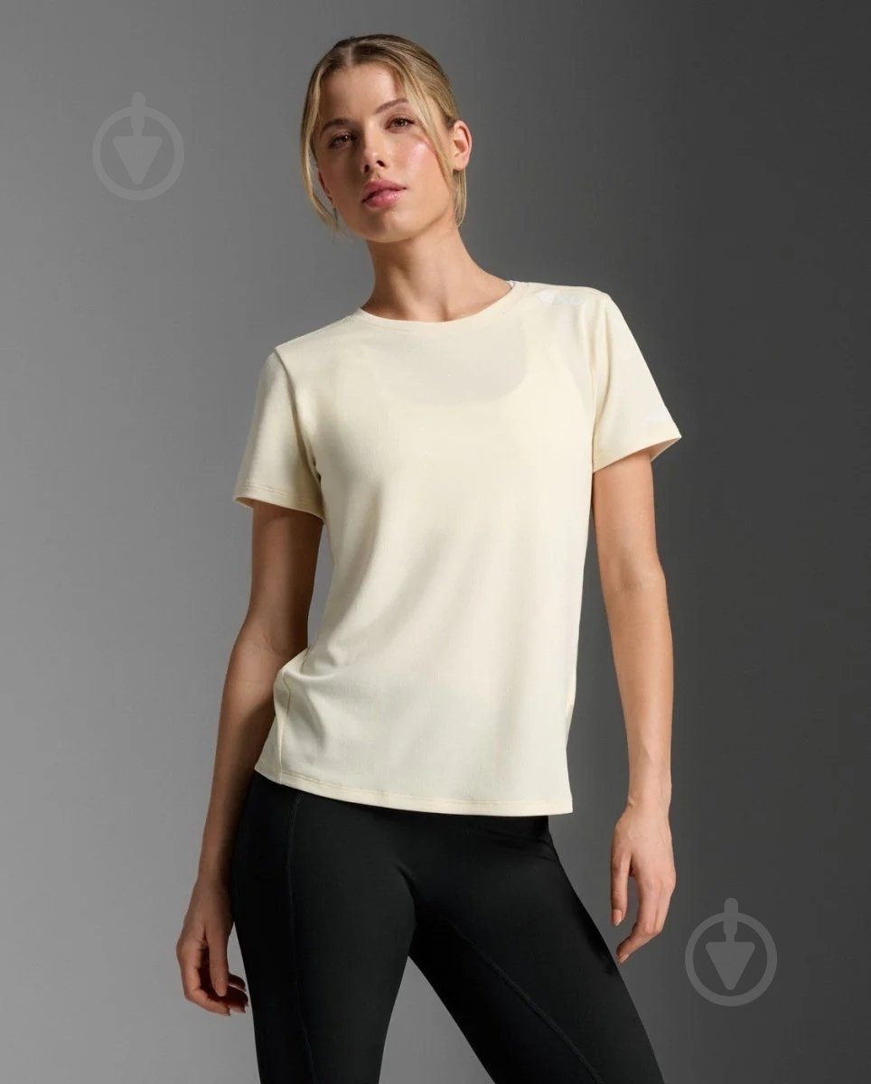 Футболка 2XU Aero Tee WR6565a_PXL/WRF р.S жовтий - фото 1