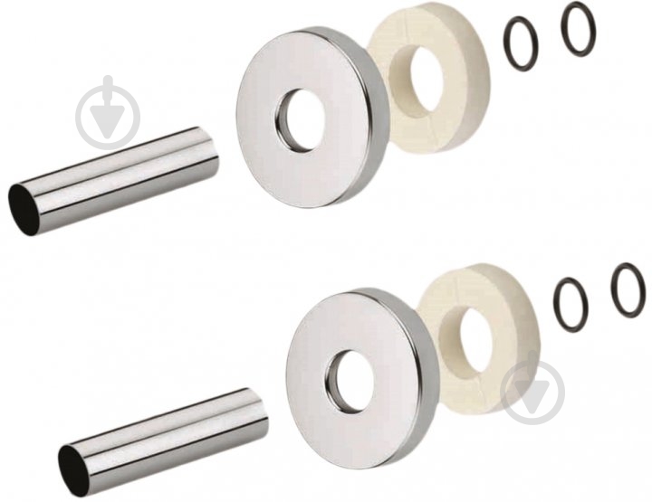 Комплект декоративних трубок Carlo Poletti Minimalist 8-18-L160 мм та розетки (2 шт.) хром (A54608B) - фото 1 Комплект декоративних трубок Carlo Poletti Minimalist 8-18-L160 мм та розетки (2 шт.) хром (A54608B) - фото 1