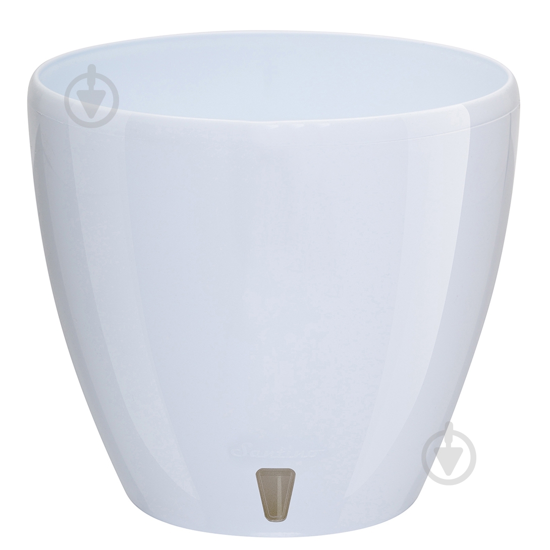 Вазон пластик Deco Twin круглий білий глянець 2,5 л Santino (2008923) - фото 1 Вазон пластик Deco Twin круглий білий глянець 2,5 л Santino (2008923) - фото 1