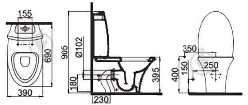 Бачок для унитаза IDEVIT Rena 2905-0000 - фото 4