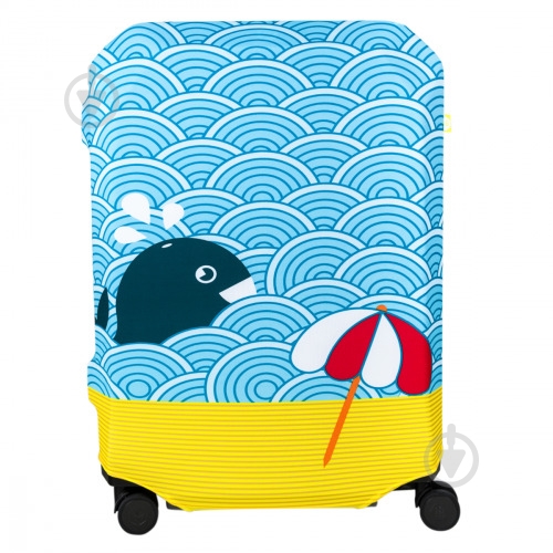 Чехол для чемодана BG Berlin Bg002-02-115-L бело-голубой - фото 1