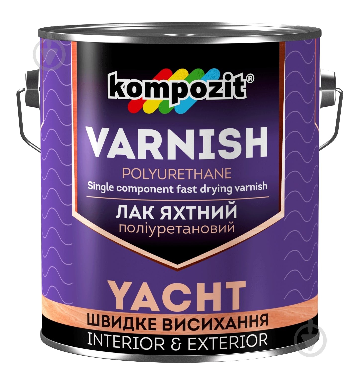 Лак яхтный полиуретановый Kompozit глянец 10 л - фото 1