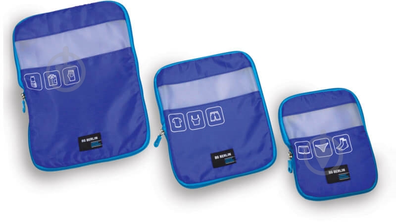 Набор дорожных органайзеров для одежды BG Berlin Bg009-01-140 индиго синий - фото 1 Набор дорожных органайзеров для одежды BG Berlin Bg009-01-140 индиго синий - фото 1
