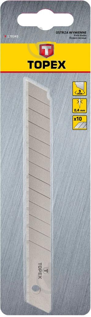 Лезвия сменные Topex 10 шт. 17B349 - фото 2 Лезвия сменные Topex 10 шт. 17B349 - фото 2