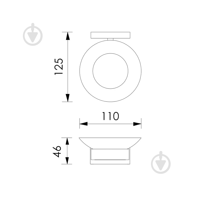 Мыльница Imprese Valtice 110320 - фото 2