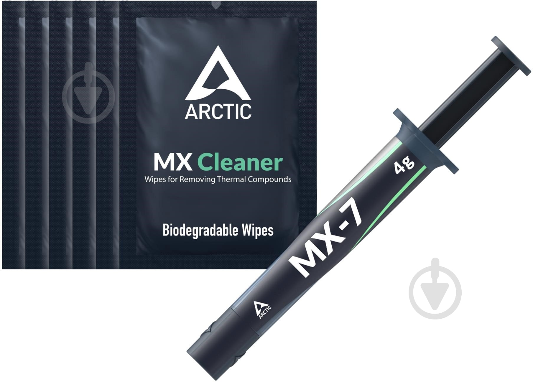 Термопаста Arctic MX-7 4г з 6x MX Cleaner (ACTCP00092A) - фото 1 Термопаста Arctic MX-7 4г з 6x MX Cleaner (ACTCP00092A) - фото 1