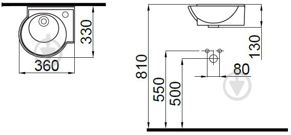 Умывальник IDEVIT Myra Mini 36 (0201-0367-08) - фото 2 Умывальник IDEVIT Myra Mini 36 (0201-0367-08) - фото 2