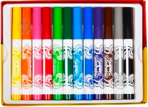 Фломастеры Super Washable Jumbo 12 шт Marco - фото 4
