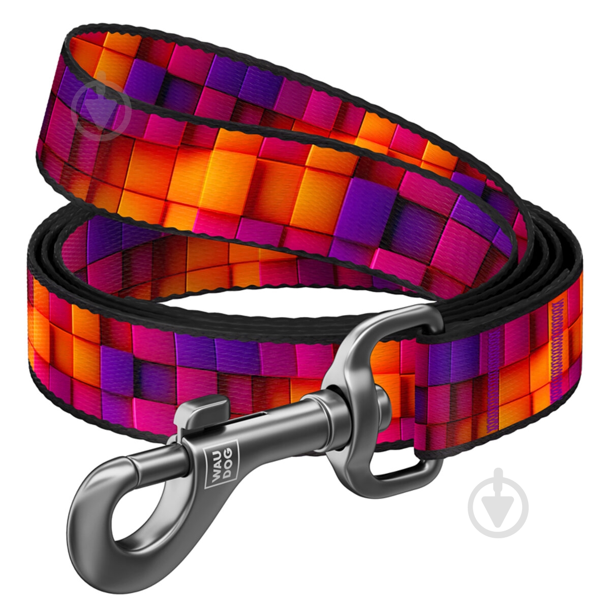 Поводок Waudog Nylon рисунок "Кубы 3Д" М Ш20 мм Д200 см - фото 1 Поводок Waudog Nylon рисунок "Кубы 3Д" М Ш20 мм Д200 см - фото 1