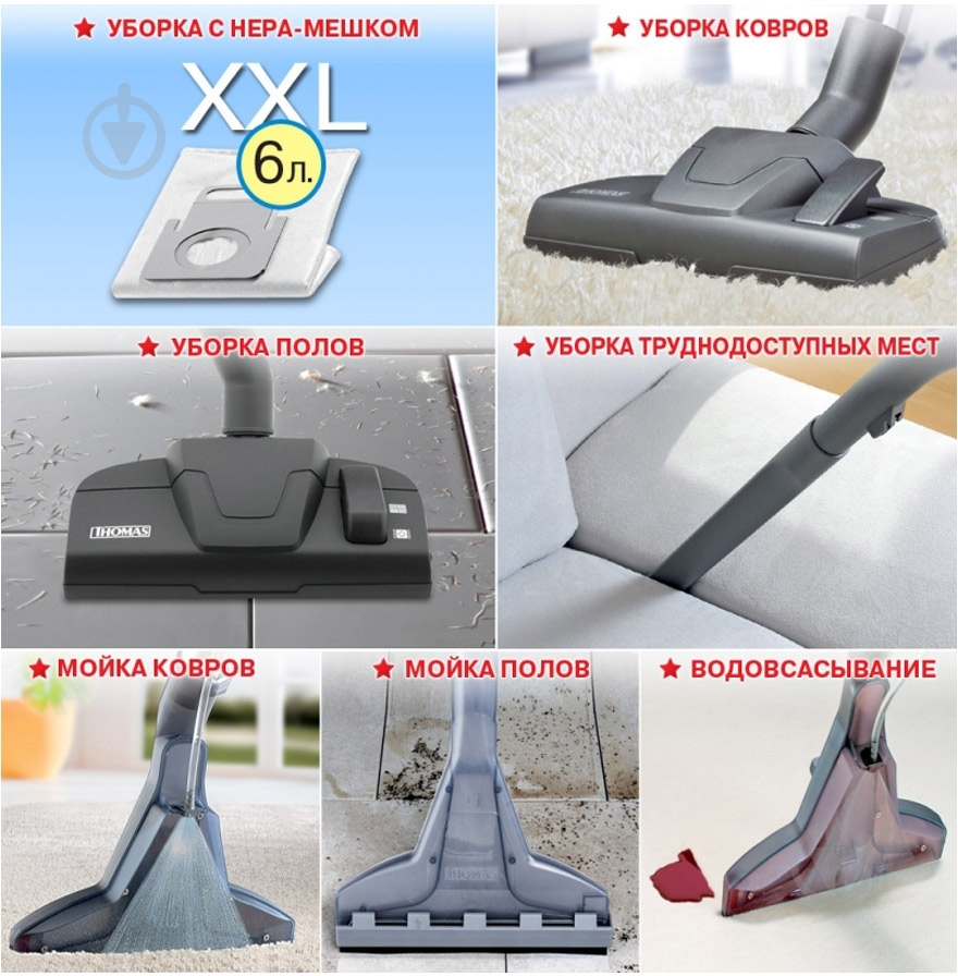 Пылесос моющий THOMAS Twin Panther - фото 6 Пылесос моющий THOMAS Twin Panther - фото 6