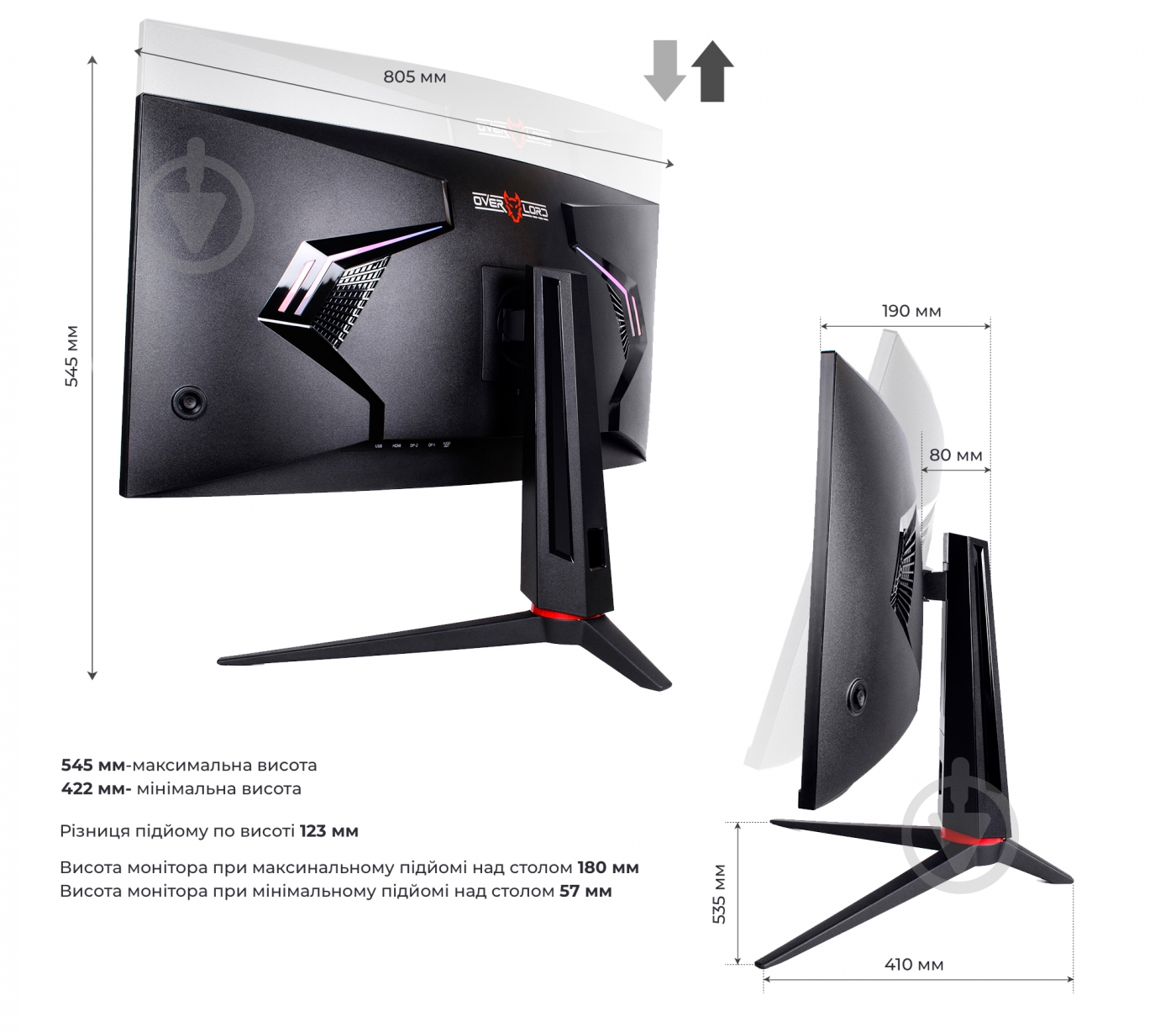 Монітор QUBE Overlord 34" (C34UQ144) - фото 10