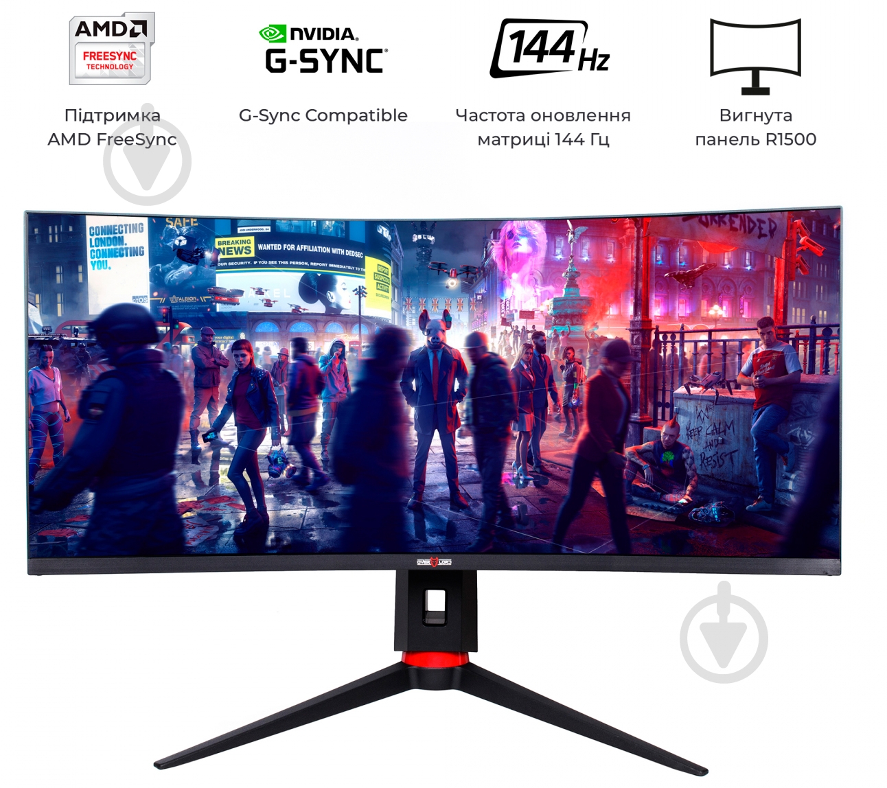 Монітор QUBE Overlord 34" (C34UQ144) - фото 11