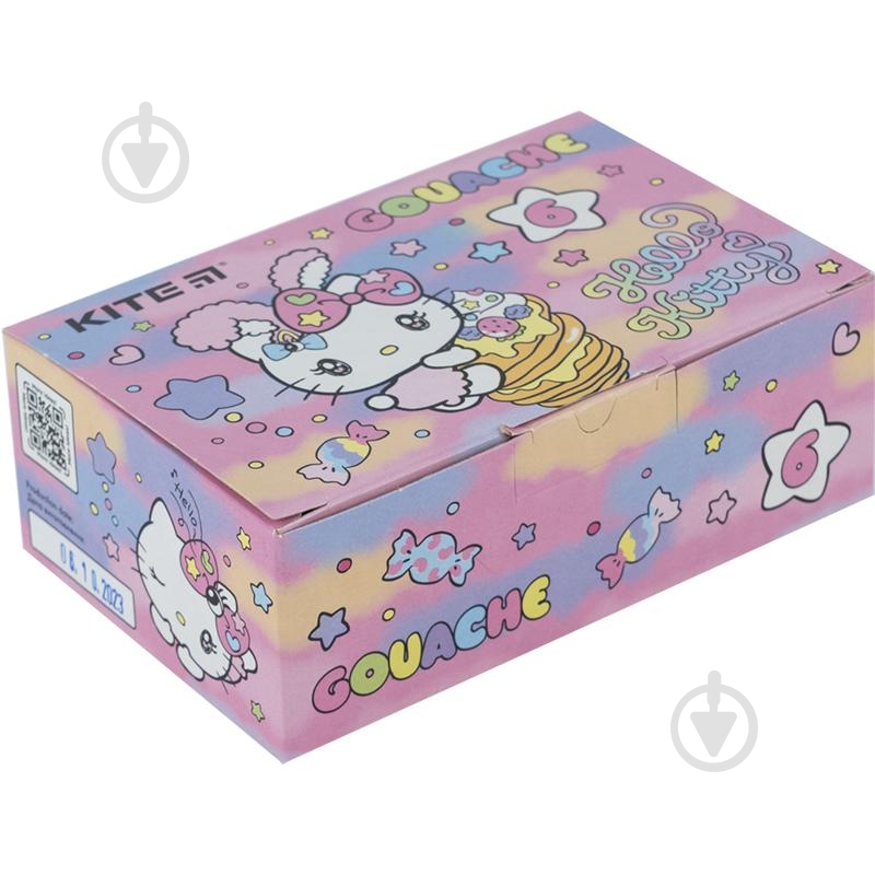 Гуашь 6 цветов x 20 мл HK23-062 Hello Kitty KITE - фото 1