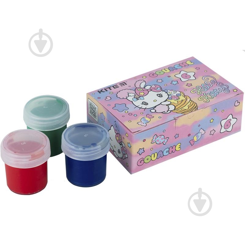 Гуашь 6 цветов x 20 мл HK23-062 Hello Kitty KITE - фото 3
