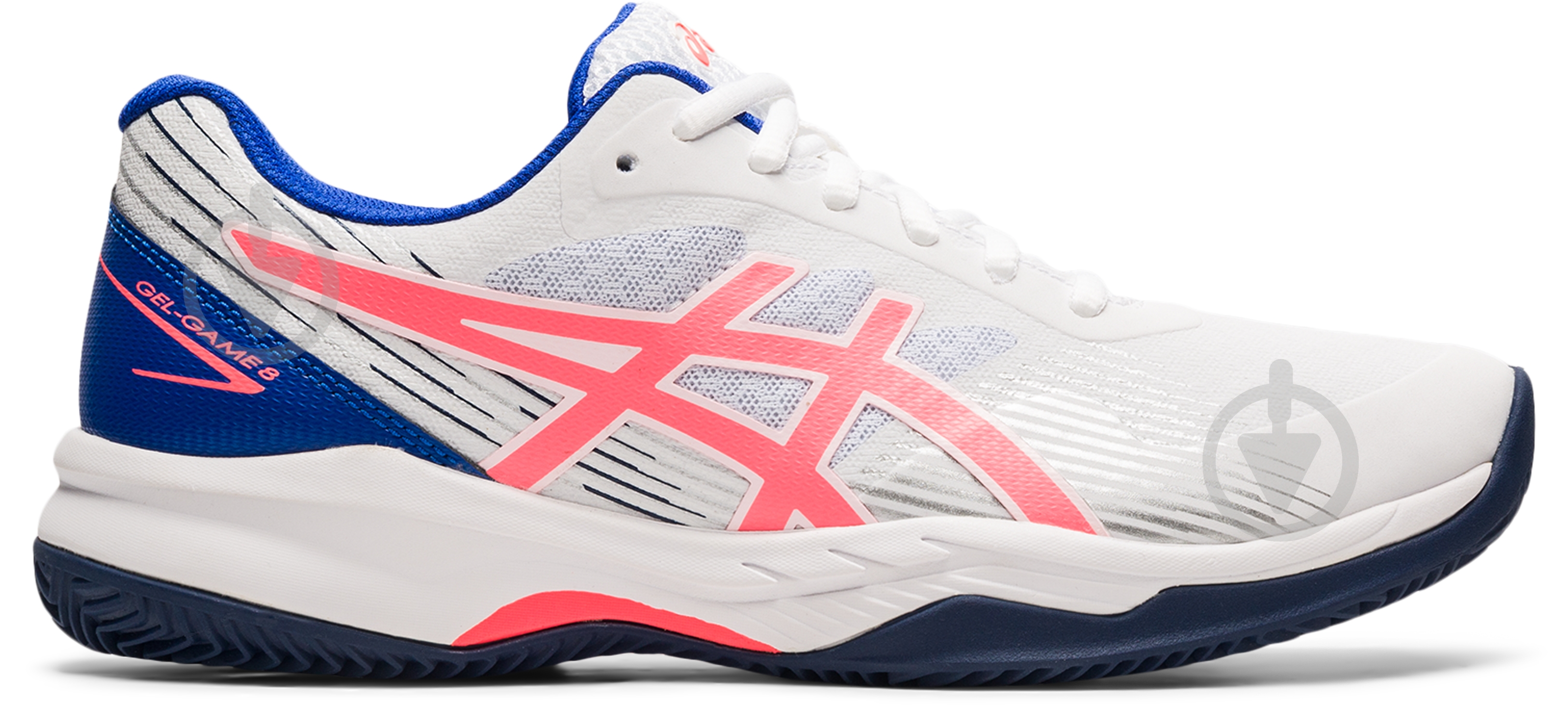 Кроссовки женские Asics GEL-GAME 8 CLAY/OC 1042A151-102 р.39,5 белые - фото 1