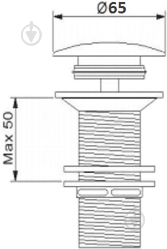 Донный клапан NEWARC 740772CB - фото 2 Донный клапан NEWARC 740772CB - фото 2