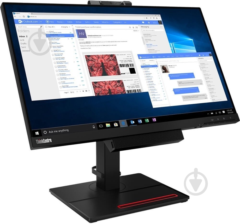 Монитор Lenovo 23,8" (11GDPAR1EU) - фото 2