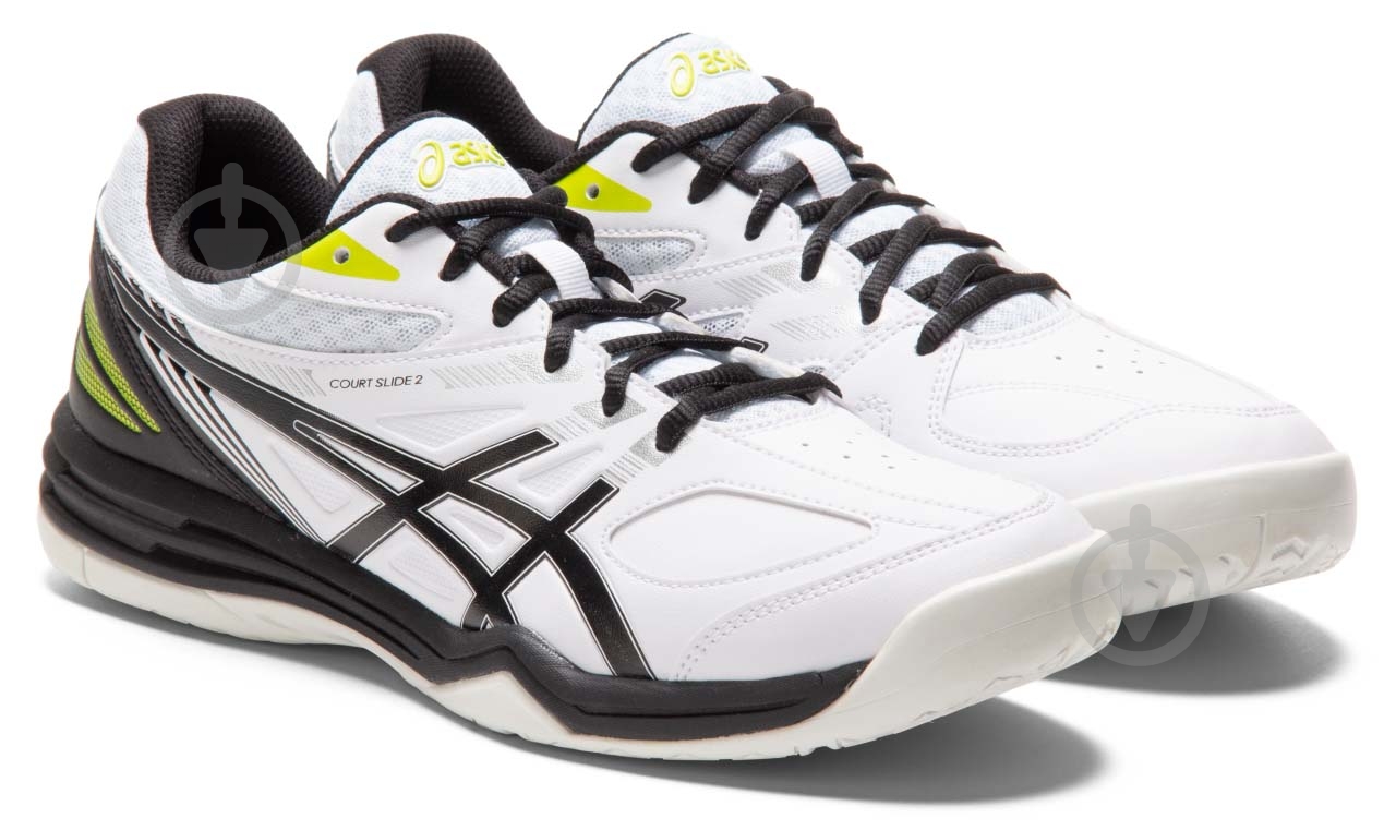 Кроссовки мужские Asics COURT SLIDE 2 1041A194-100 р.42,5 белые - фото 2