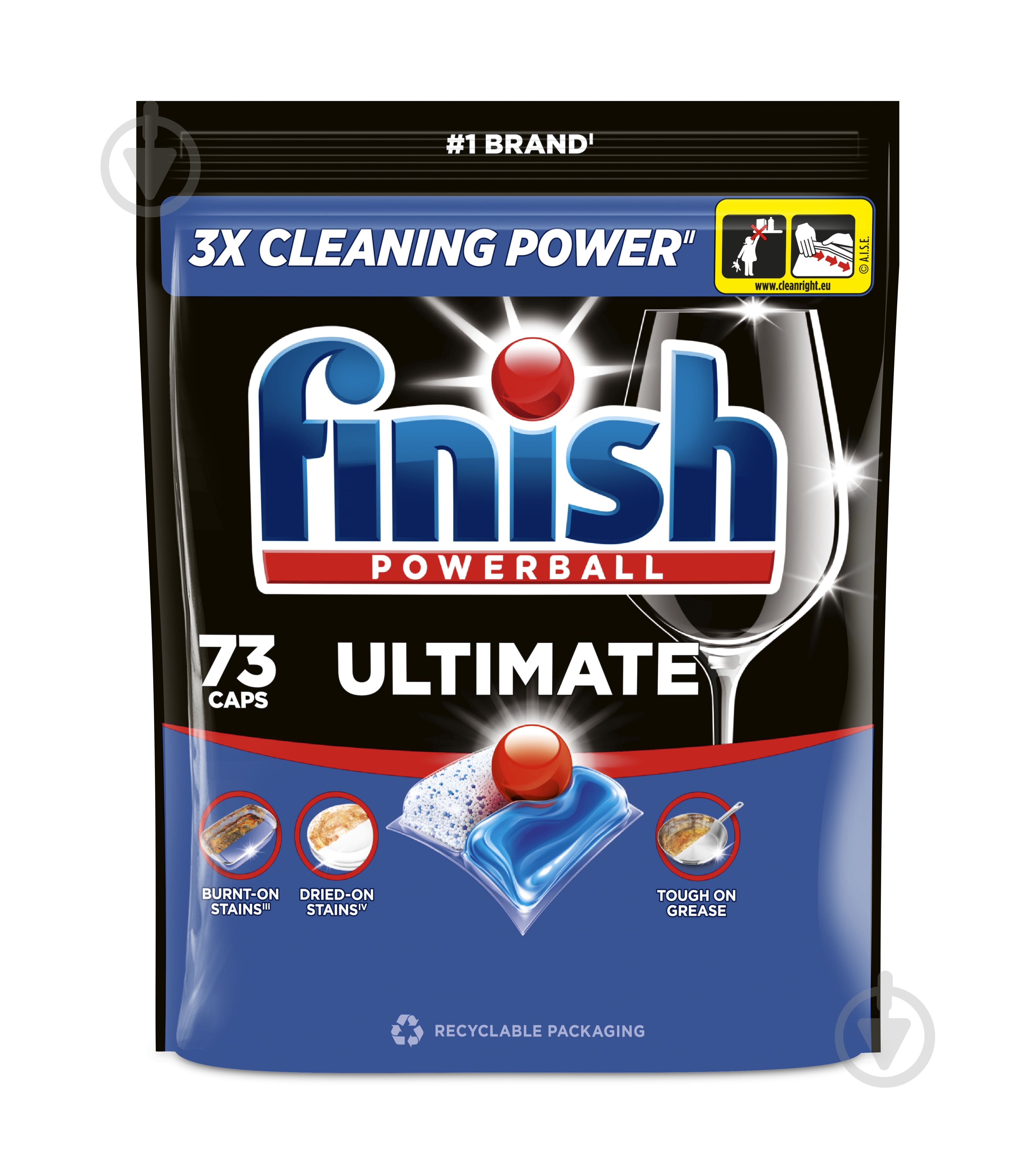 Капсулы для посудомоечных машин Finish Ultimate 73 шт. - фото 1