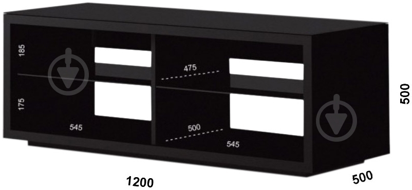 Подставка для ТВ Lautsenn standLF-1200 Black черный - фото 2 Подставка для ТВ Lautsenn standLF-1200 Black черный - фото 2