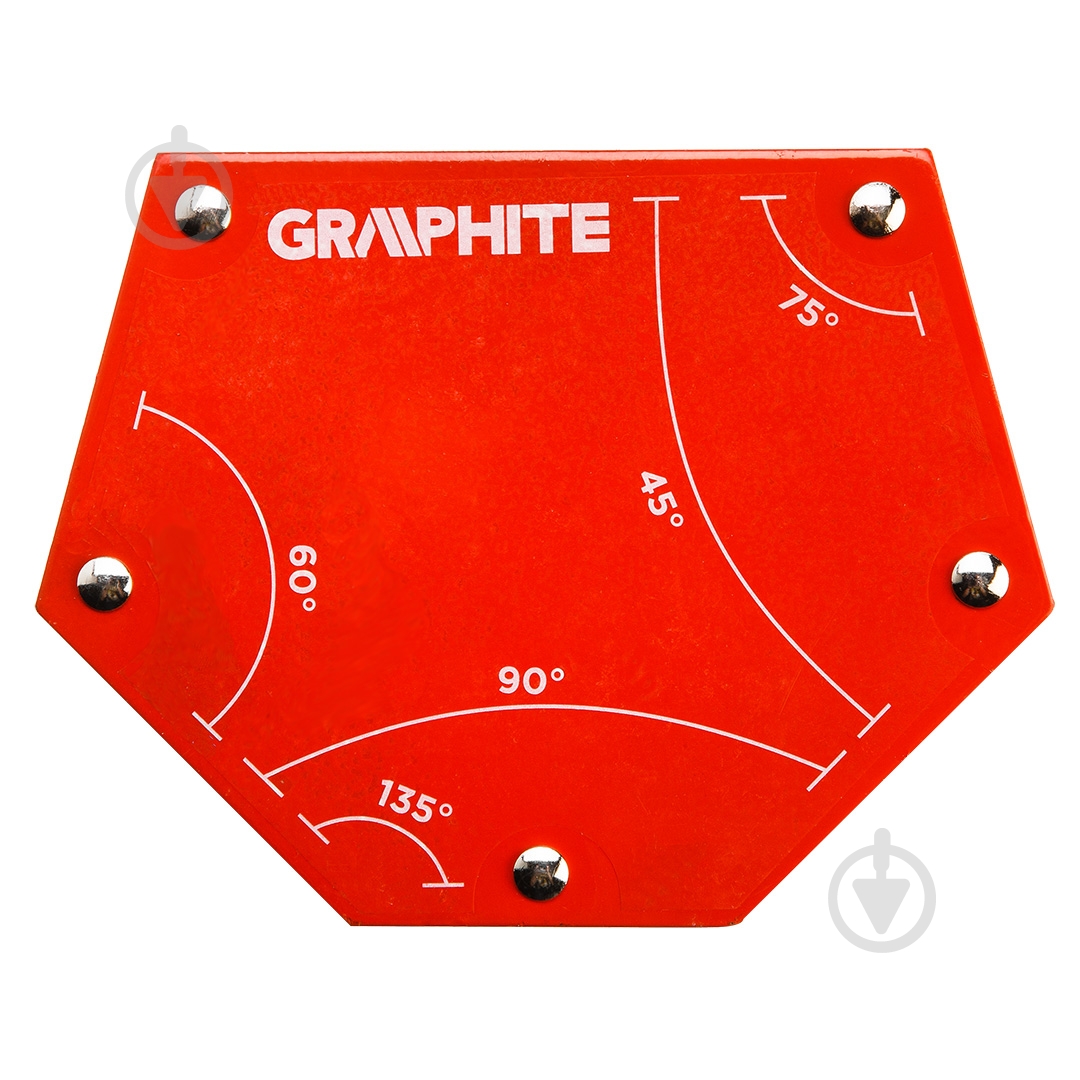 Угольник магнитный GRAPHITE 111х136х24 мм 56H905 - фото 1