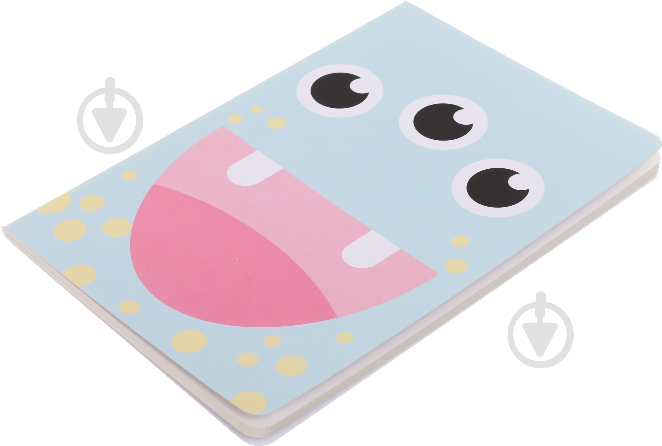 Блокнот Cute monster 3 блакитний 14,5x21 см - фото 1