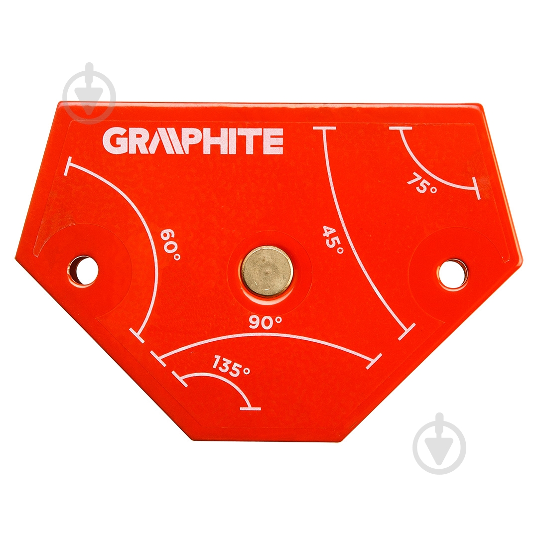 Угольник магнитный GRAPHITE 64х95х14 мм 56H904 - фото 1 Угольник магнитный GRAPHITE 64х95х14 мм 56H904 - фото 1