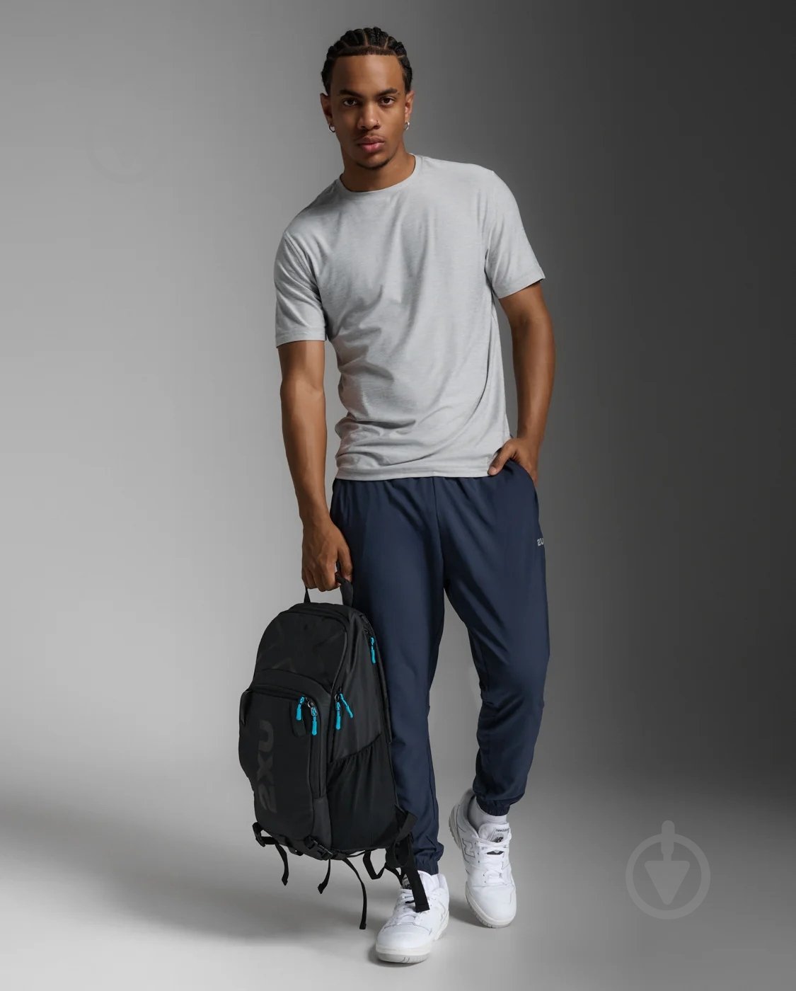 Штани 2XU Aero Woven Jogger MR7210b_MDN/SRF р. S синій - фото 8