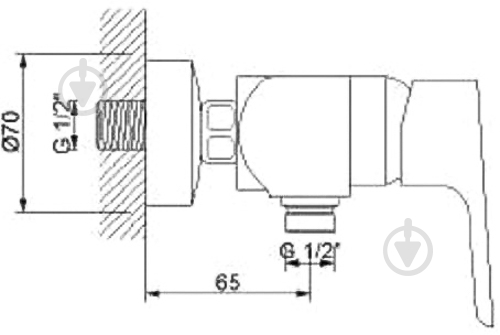 Смеситель для душа NEWARC Loft 921041 - фото 3