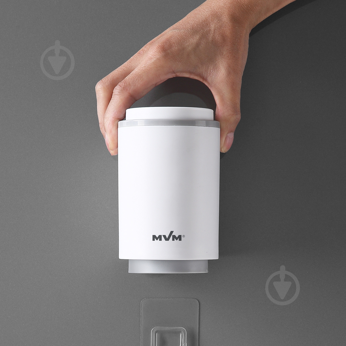Стакан для зубных щеток MVM BP-20 white/grey - фото 8