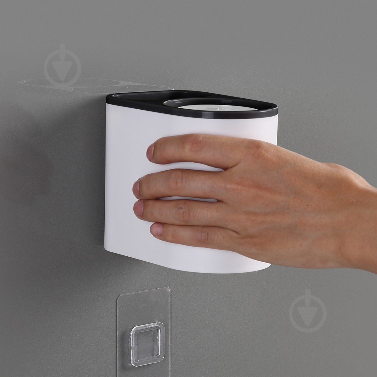 Стакан для зубных щеток MVM BP-20 white/black - фото 9