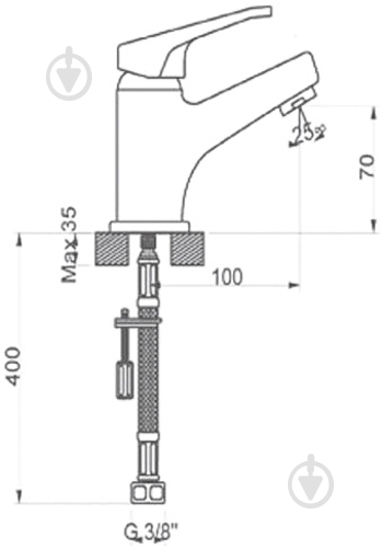 Смеситель для умывальника NEWARC Smart 142521 - фото 2