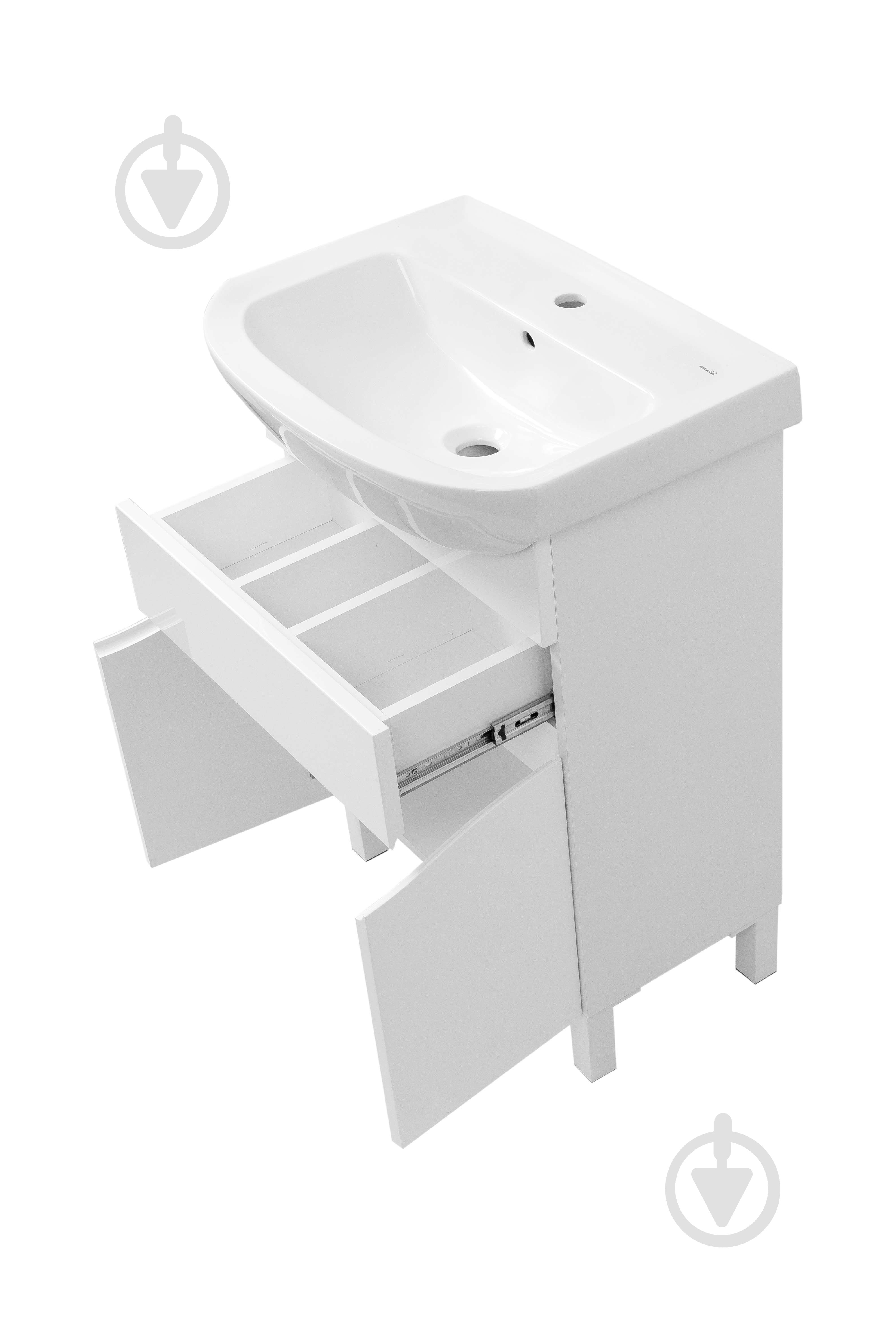 Тумба напольная Сансервіс Smile New-60 с умывальником Proxy 60 - фото 2 Тумба напольная Сансервіс Smile New-60 с умывальником Proxy 60 - фото 2