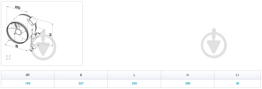 Вентилятор осевой Вентс ОВП 2Е 200 - фото 2 Вентилятор осевой Вентс ОВП 2Е 200 - фото 2