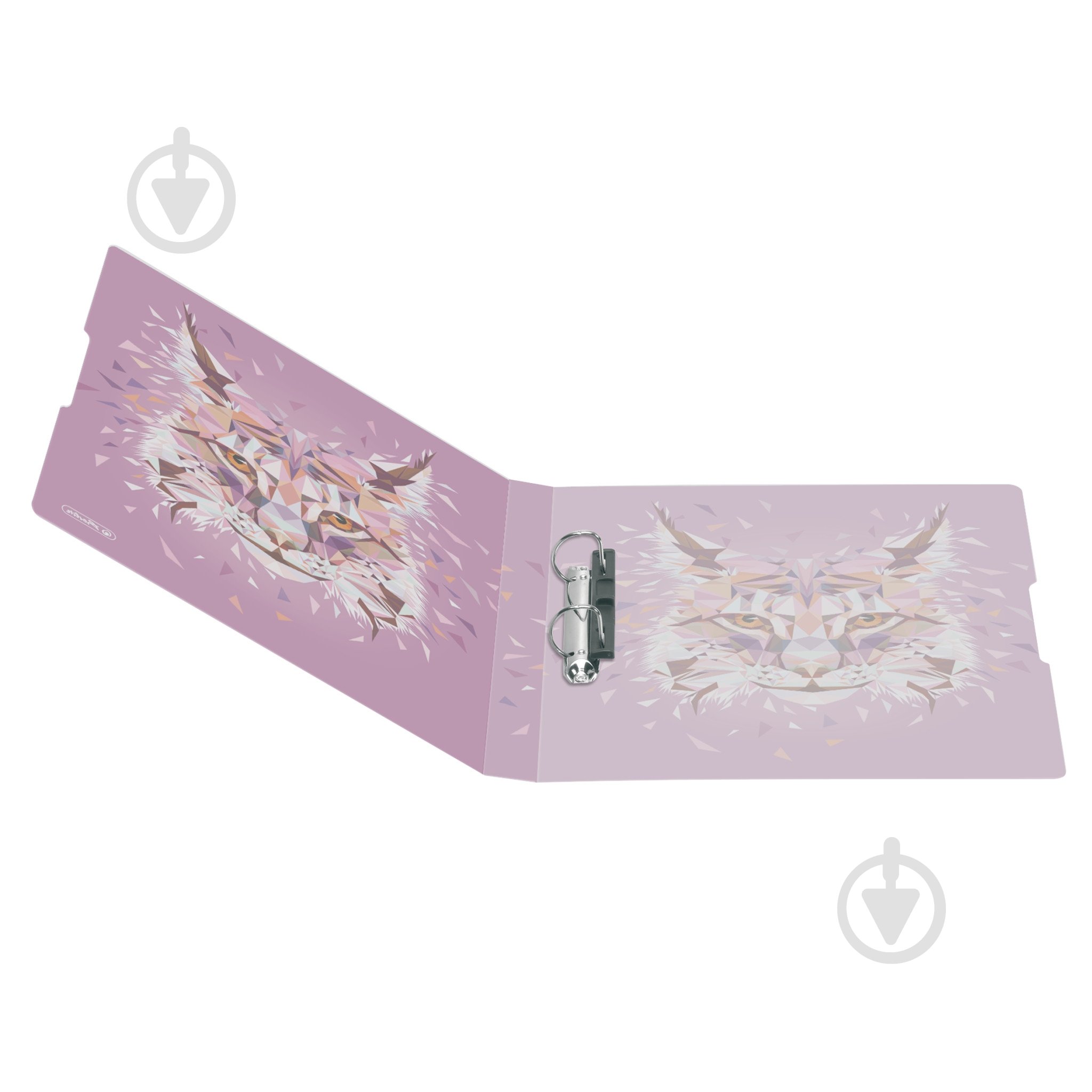 Папка-реєстратор на кільцях Wild Animals Рись А4 16 мм 50027330 Herlitz - фото 2