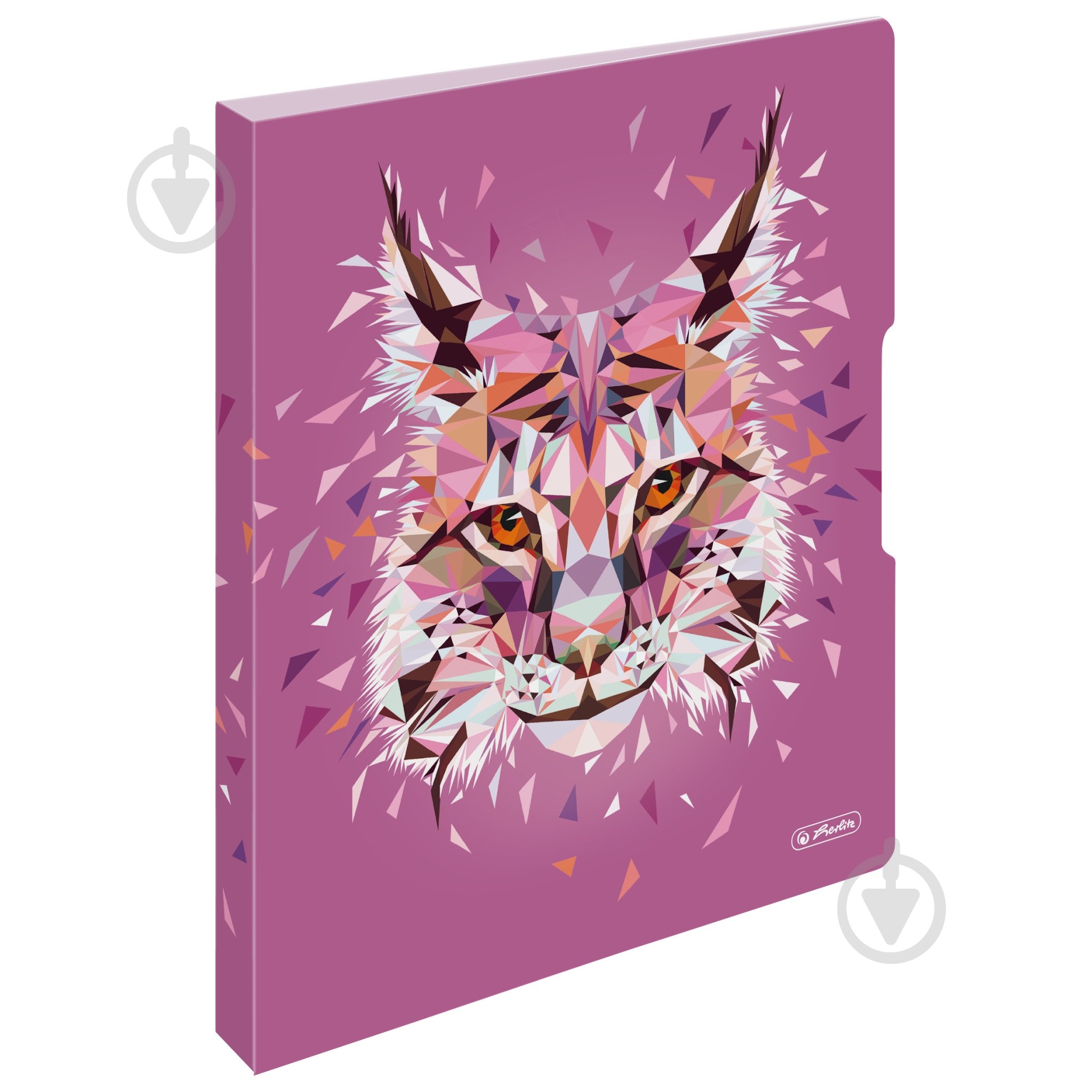 Папка-реєстратор на кільцях Wild Animals Рись А4 16 мм 50027330 Herlitz - фото 1
