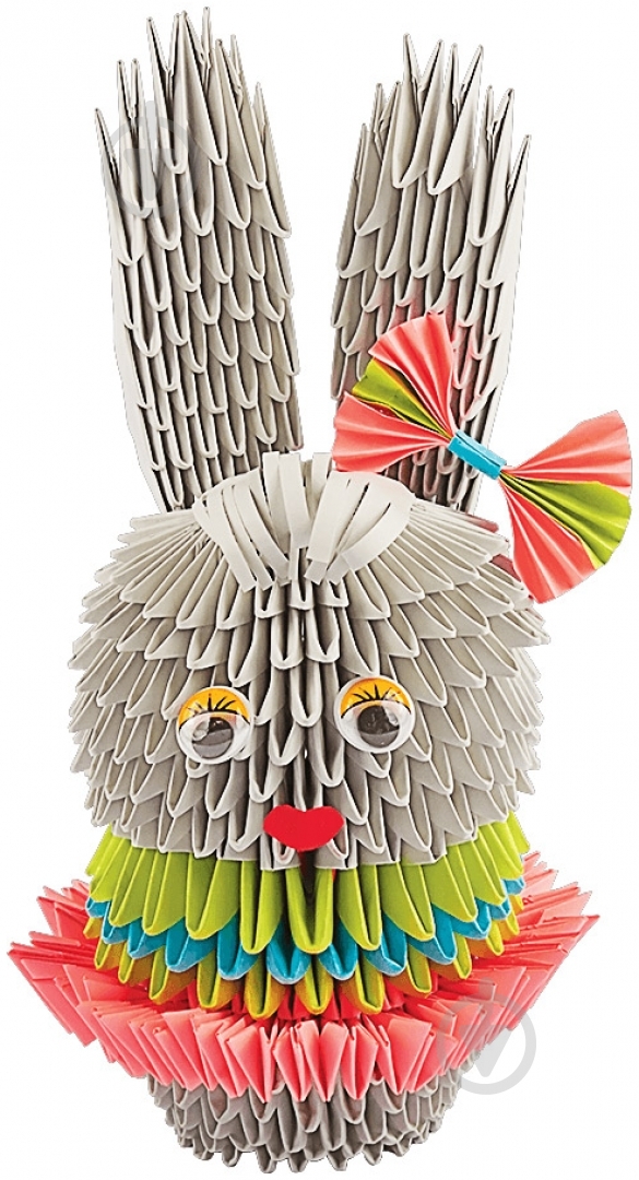 Модульное оригами «Зайка-модниця» - фото 2