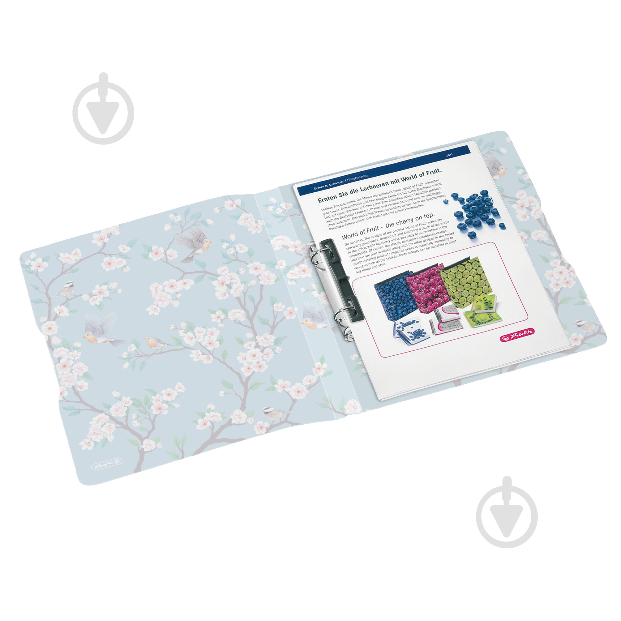 Папка-реєстратор на кільцях Ladylike Birds А4 16 мм 50021628 Herlitz - фото 3