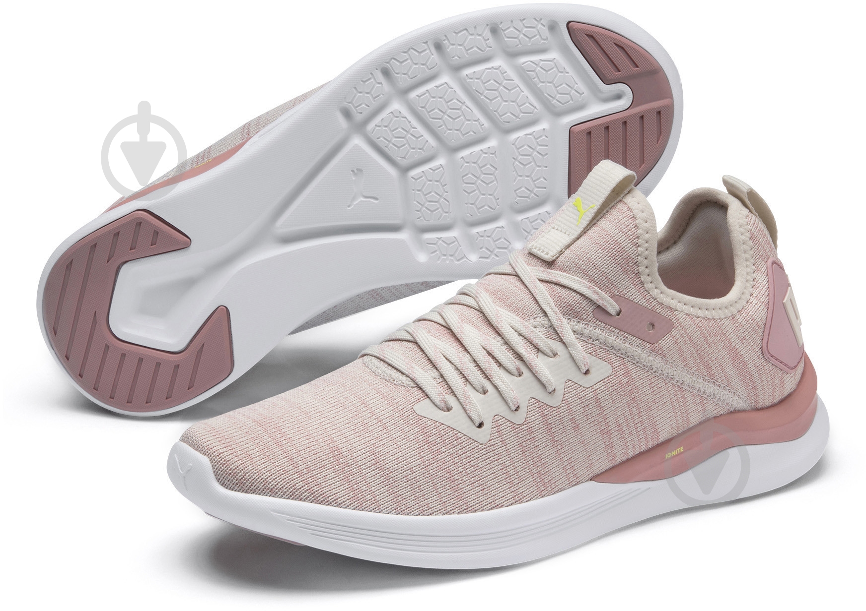 Кроссовки женские весенние Puma IGNITE Flash evoKNIT 19051118 р.36 розовые - фото 2