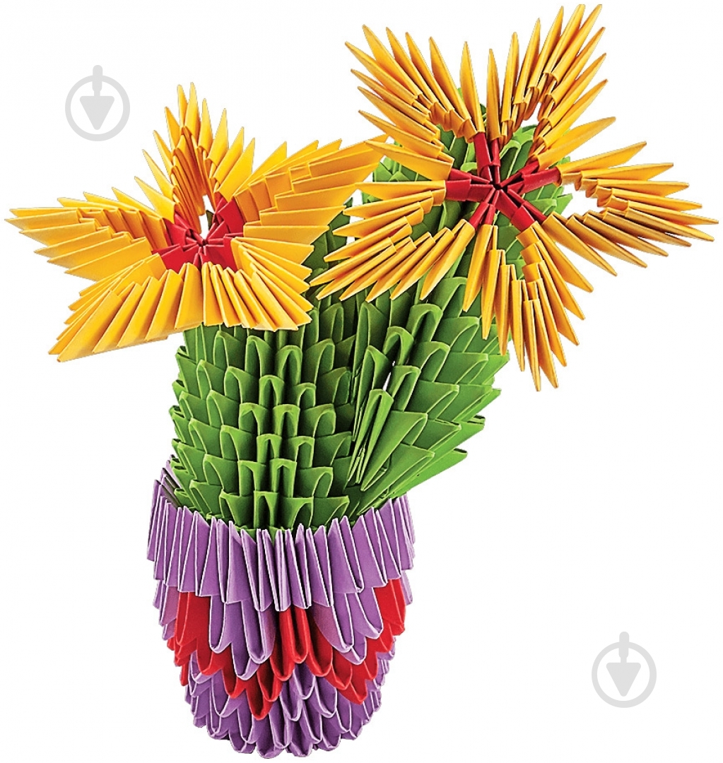 Модульное оригами «Кактус в горшке» - фото 2 Модульное оригами «Кактус в горшке» - фото 2