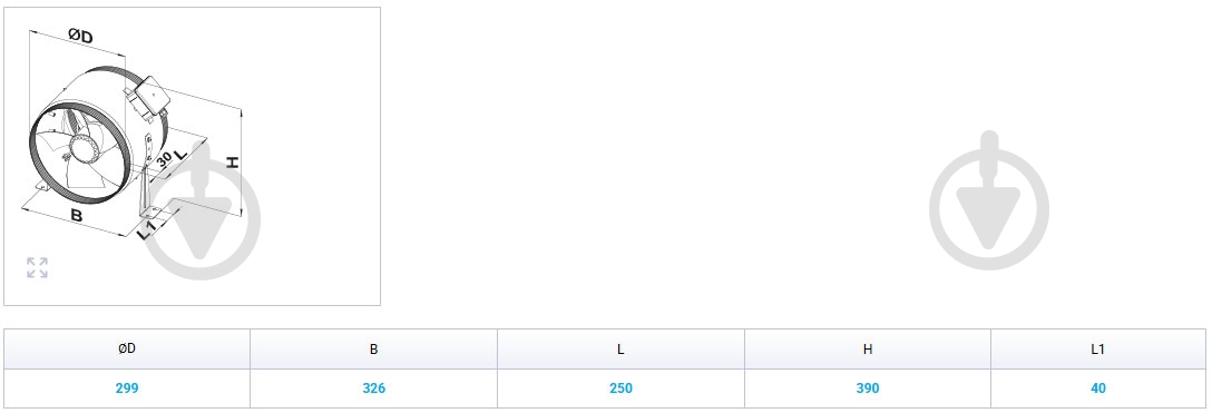 Вентилятор осевой Вентс ОВП 4Е 300 - фото 2 Вентилятор осевой Вентс ОВП 4Е 300 - фото 2