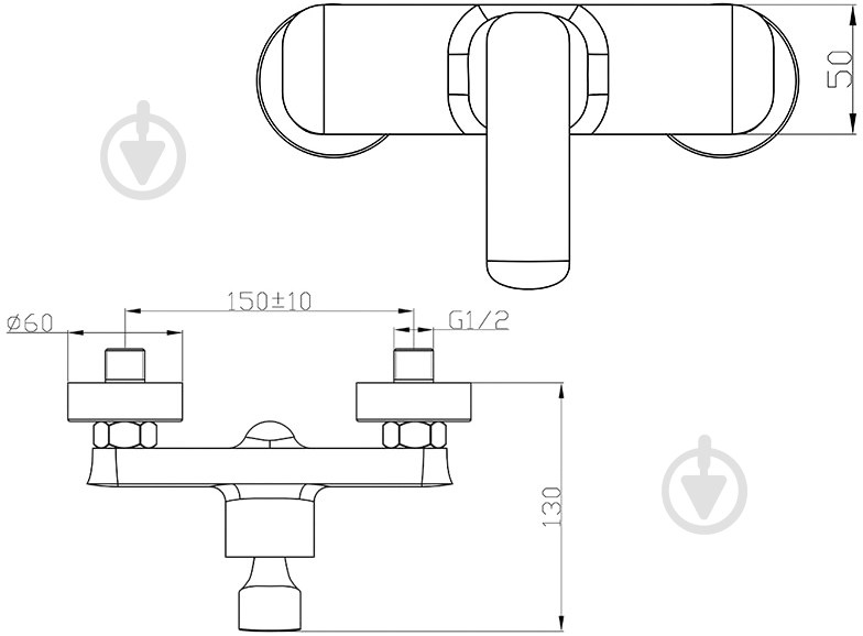 Смеситель для душа NEWARC Slim 121041 - фото 4