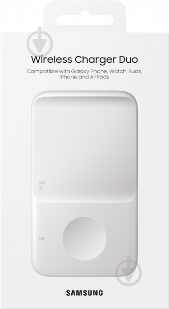 Бездротовий зарядний пристрій Samsung Wireless Charger Duo White (EP-P4300TWRGRU) - фото 10 Бездротовий зарядний пристрій Samsung Wireless Charger Duo White (EP-P4300TWRGRU) - фото 10