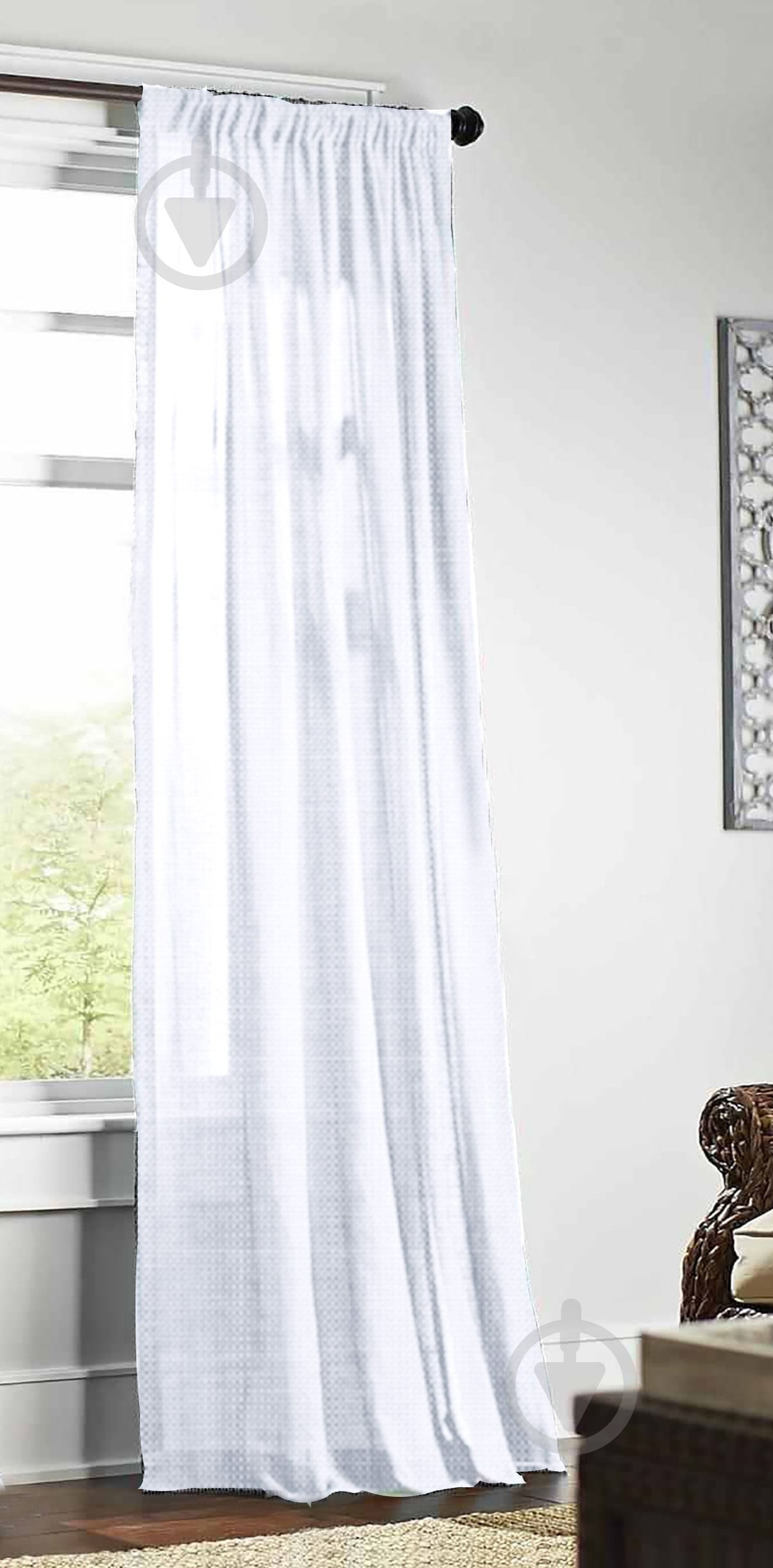 Тюль Лён Крафт 150x250 белый Декор-ін - фото 1