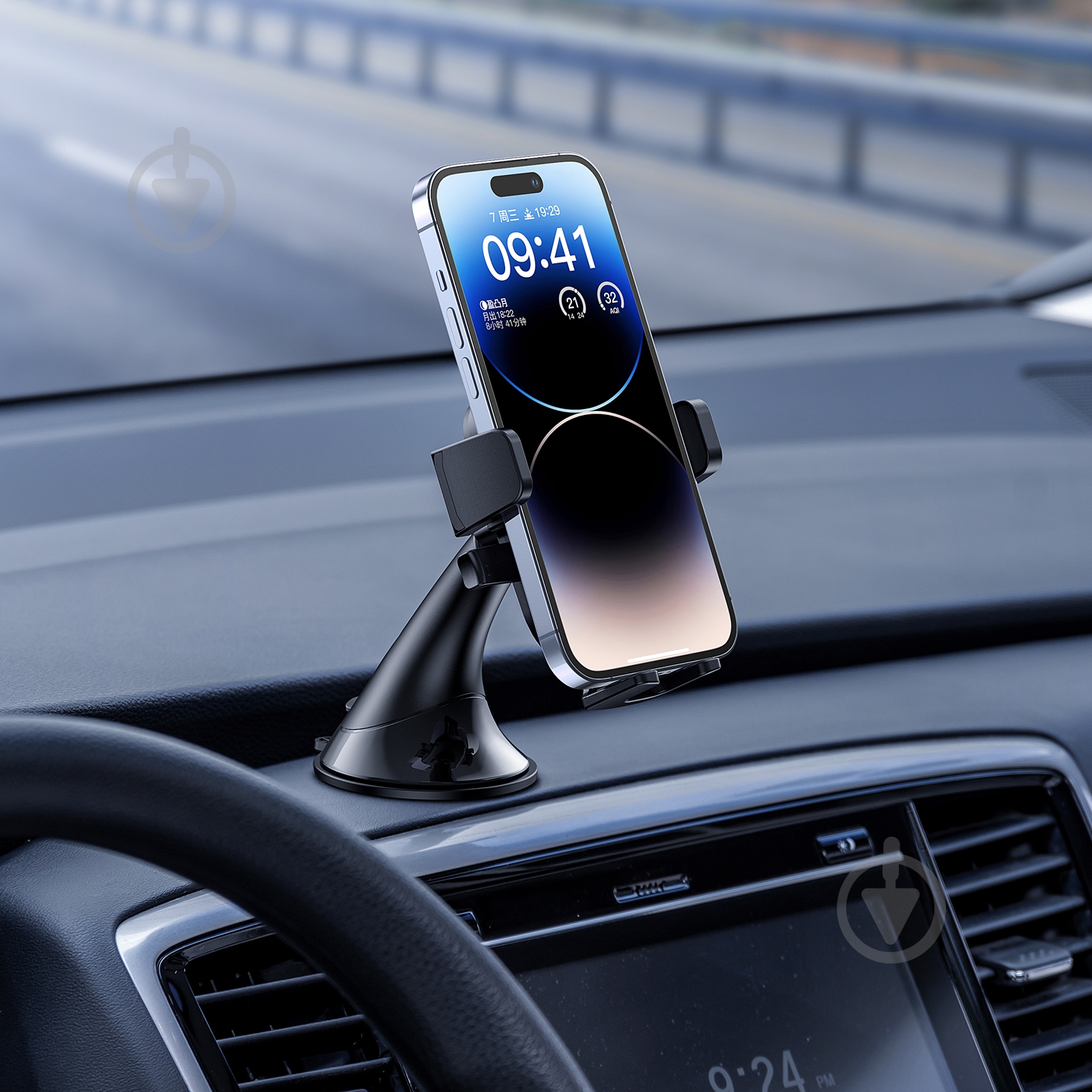 Автодержатель для телефона C120 black black - фото 3 Автодержатель для телефона C120 black black - фото 3