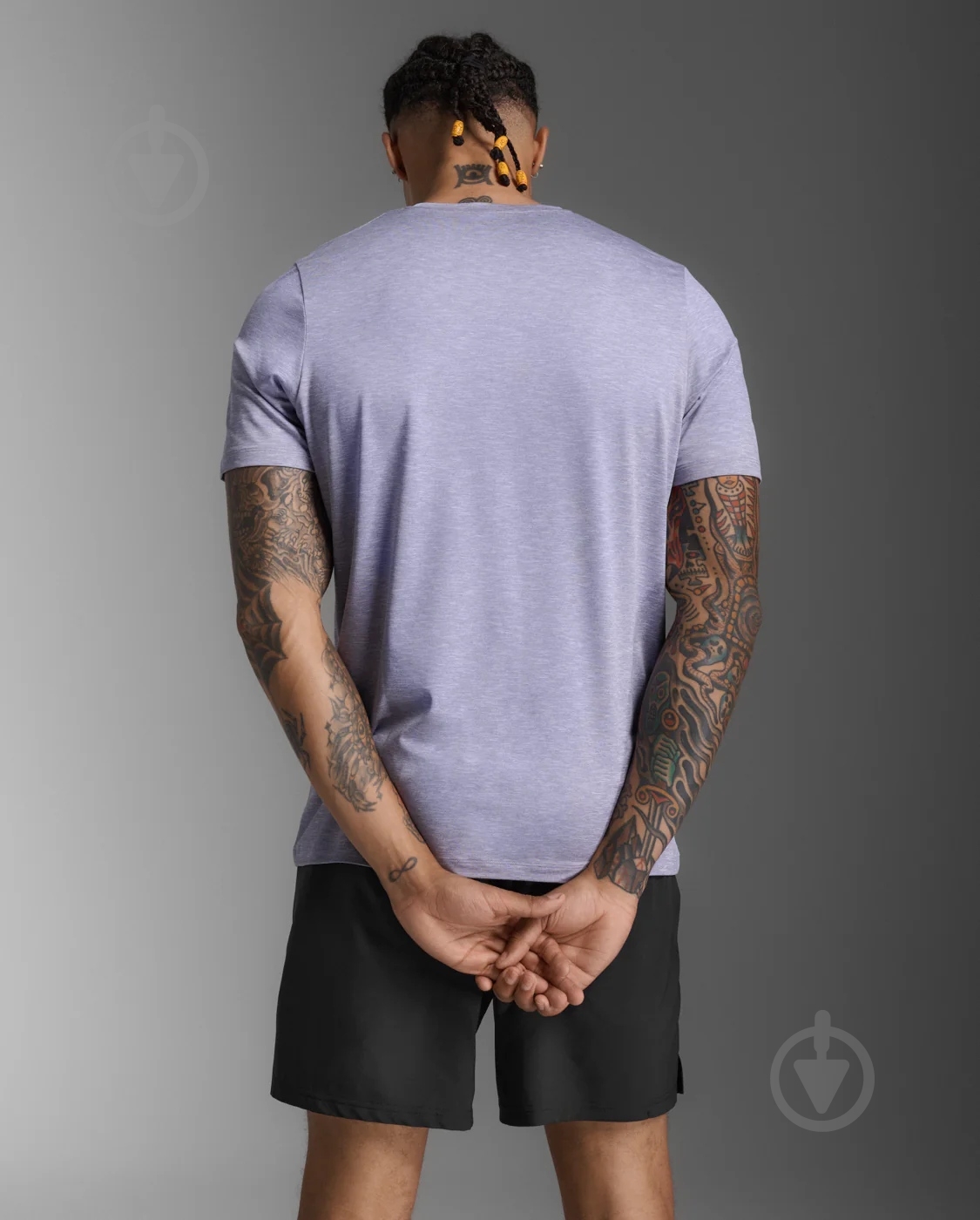 Футболка 2XU Motion Soft Jersey Tee MR7391a_DGL/BLK р.L сірий - фото 2