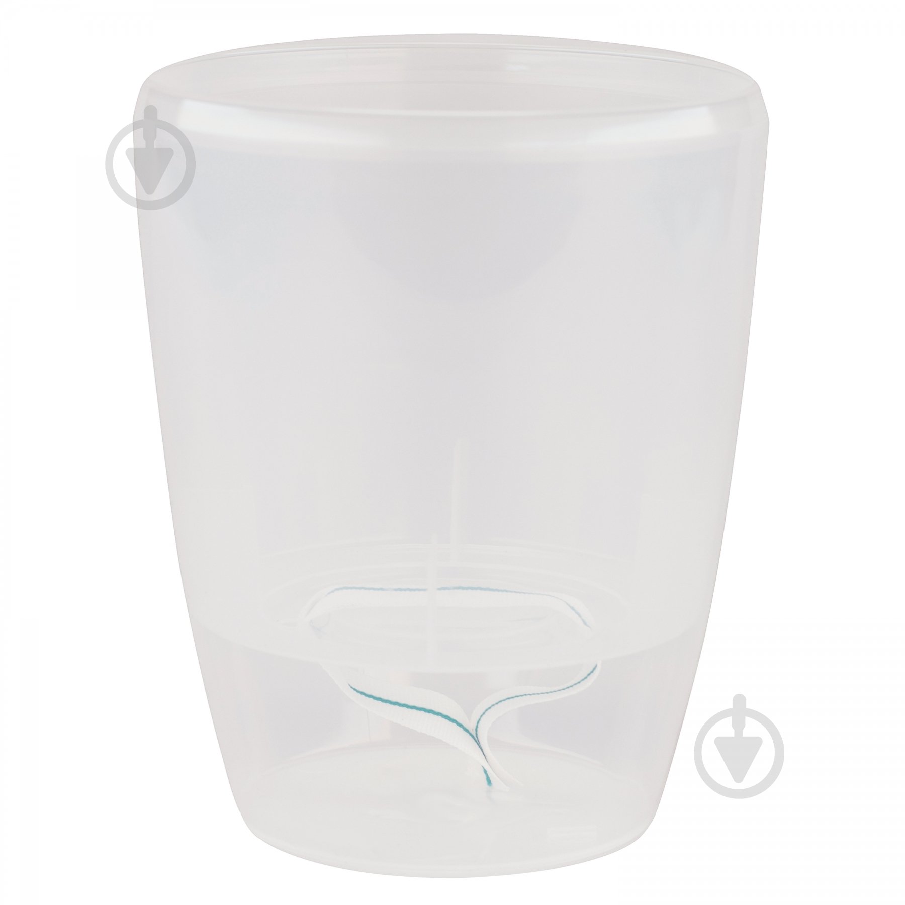 Вазон пластик Orchidea Twin круглый прозрачный 3,3 л Santino (2021816) - фото 1