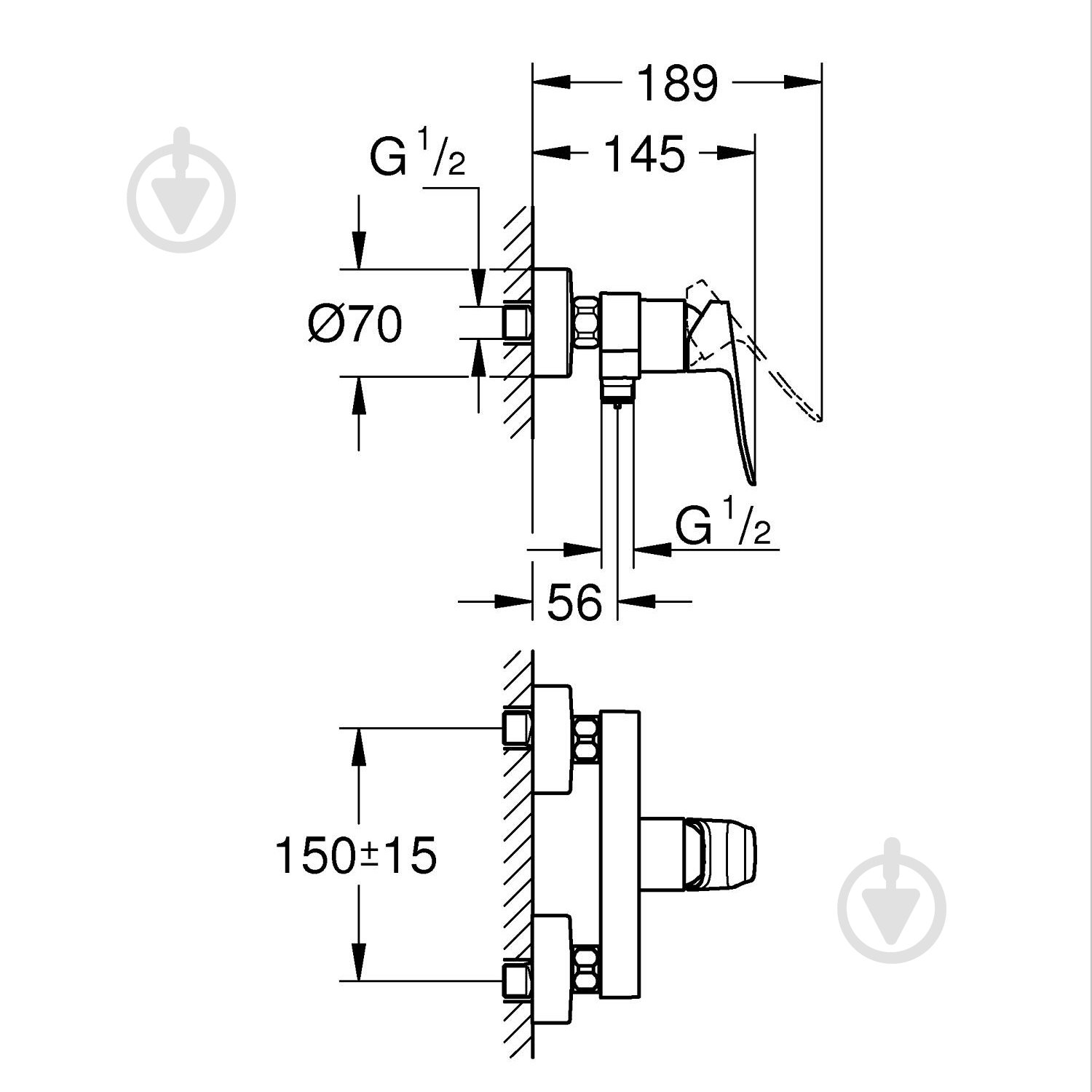 Змішувач для душу Grohe QuickFix Dice 1018740000 - фото 7 Змішувач для душу Grohe QuickFix Dice 1018740000 - фото 7