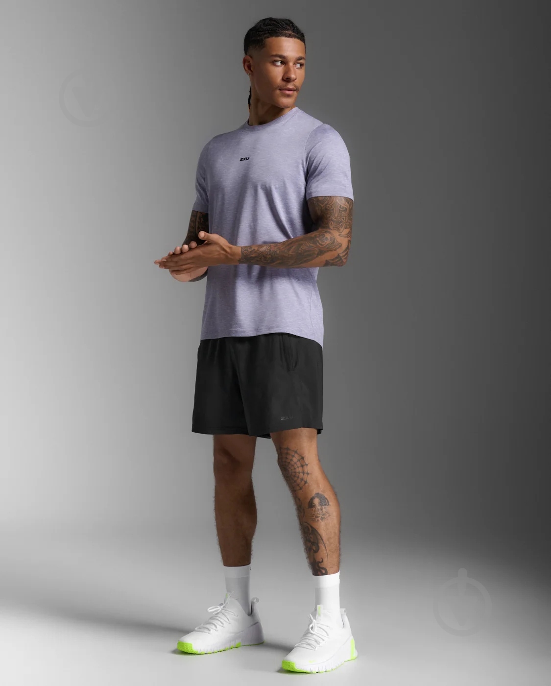 Футболка 2XU Motion Soft Jersey Tee MR7391a_DGL/BLK р.S сірий - фото 7